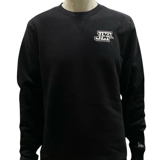 Embroidered New Era Crew Neck Sweater Jet Sports Training